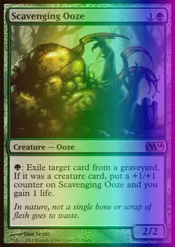 MTG Scavenging Ooze (3) Duels of the Planeswalkers 2014 Promos LP FOIL - Image 1