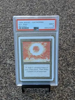 1994 Revised Magic The Gathering Sol Ring PSA 9 MINT - Image 2
