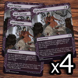 4x Dark Tutelage - NM - Wilds of Eldraine - MTG - Image 1