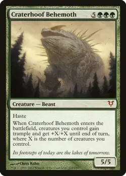 MTG Craterhoof Behemoth - 172 / English / Lightly Played - Image 1