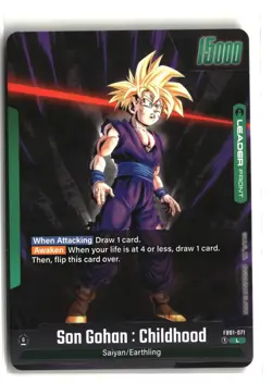 NM-Mint MTG Regular Son Gohan : Childhood - FB01-071 - L Fusion World: Awakened - Image 2