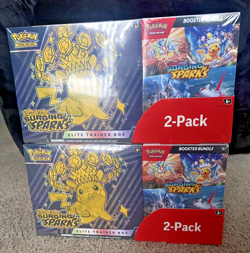 Pokemon TCG Scarlet and Violet Surging Sparks ETB & Booster Bundle Costco 2-pack - Image 3