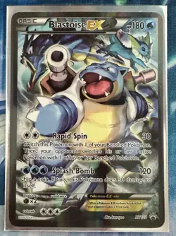 Pokemon Blastoise EX XY122 Holo Card XY Black Star Promos 2016 English TCG - Image 1