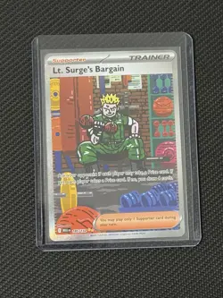 Pokemon Lt. Surge’s Bargain SIR Mega Evolution 185/132 NM English. - Image 1