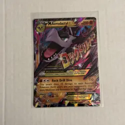 Pokemon TCG Mega M Aerodactyl EX XY98 Ultra Black Star Promo. Pk000822 - Image 1
