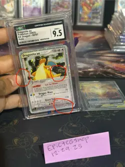 Pokemon TCG Dragonite EX 90/97 Cgc 9.5 With 2 Swirls & 1/2 - Image 1