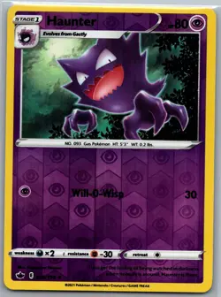 Haunter 056/198 Uncommon - Pokemon TCG Chilling Reign - Reverse Holo (NM) - Image 1
