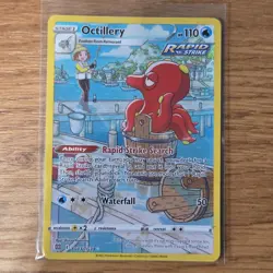 Pokemon TCG Octillery Full Art Rare Trainer Gallery Brilliant Stars TG03/TG30 - Image 1