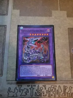YUGIOH CHIMERATECH FORTRESS DRAGON CT07-EN013 SUPER LIMITED ED VLP/NM - Image 1