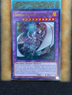 Yugioh Chimeratech Megafleet Dragon LEDD-ENB00 Ultra Rare 1st Ed NM - Image 1