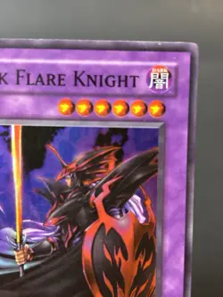 Yugioh- 1X Dark Flare Knight - Super Rare - 1st Edition - DCR-017 - Played - Image 3