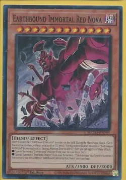 Yugioh Earthbound Immortal Red Nova Super Rare MZTM - Image 1