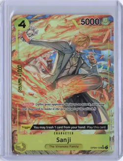 ONE PIECE - OP 04 Sanji The Vinsmoke Family EN OP04-104 Alt Art. - Image 1