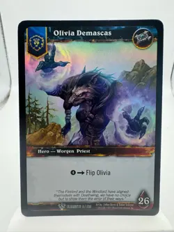 World of Warcraft TCG Elements Foil Hero Olivia Demascas - Image 1
