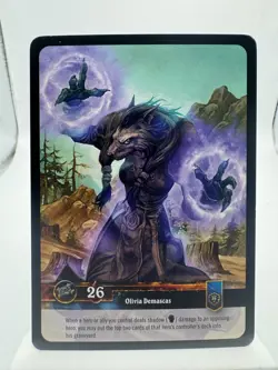 World of Warcraft TCG Elements Foil Hero Olivia Demascas - Image 2