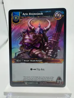 World of Warcraft TCG Elements Foil Hero Aric Stonejack - Image 1