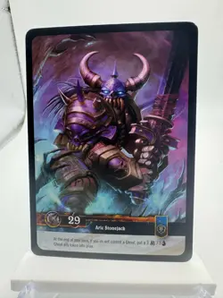 World of Warcraft TCG Elements Foil Hero Aric Stonejack - Image 2