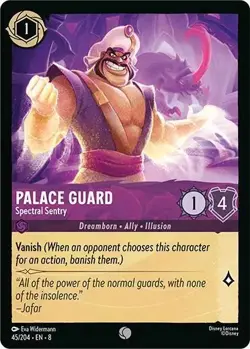 Palace Guard-Spectral Sentry 45/204 Reign of Jafar Non-Foil Disney Lorcana - Image 1