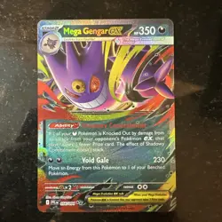 Mega Gengar Ex 056/094 Phantasmal Flames Pokemon Card - Image 1