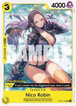 Nico Robin (OP07-104/75) OP07 500 Years in the Future Pre-Release Cards NM - Image 1