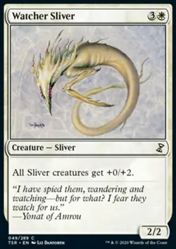 Magic the Gathering MTG Watcher Sliver (49) Time Spiral Remastered NM - Image 1