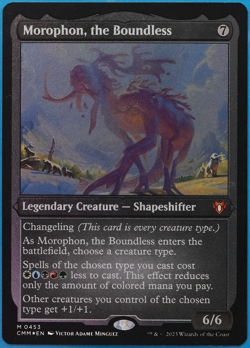 Morophon, the Boundless (ETCHED) FOIL Commander Masters NM (507211) ABUGames - Image 1