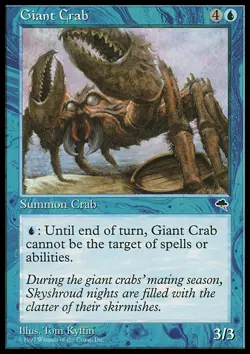 Magic the Gathering MTG Giant Crab (66) Tempest NM - Image 1