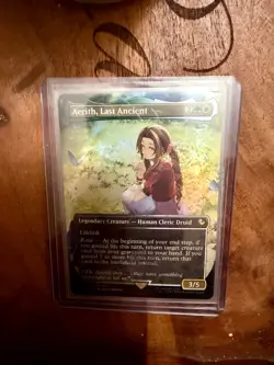 MTG Aerith, Last Ancient BORDERLESS CHOCOBO TRACK FOIL 0471 FIC - Image 1