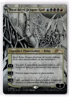 Nicol Bolas, Dragon-God (Borderless) 1246 Secret Lair Drop Series Foil NM - Image 1