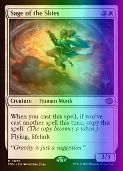 MTG Sage of the Skies (22p/166) Tarkir Dragonstorm Promos LP FOIL - Image 1