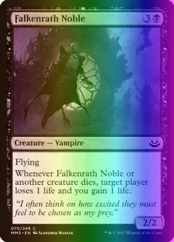MTG Magic the Gathering Falkenrath Noble (70/270) Modern Masters 2017 LP FOIL - Image 1