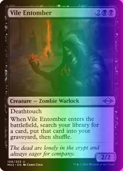 MTG Magic the Gathering Vile Entomber (108/767) Modern Horizons 2 LP FOIL - Image 1
