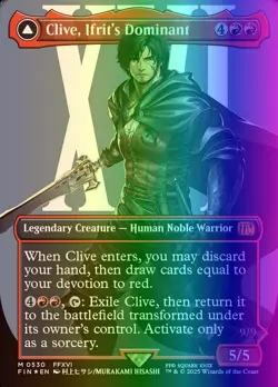 MTG Clive, Ifrit's Dominant (530/764) Final Fantasy LP FOIL- SURGE - Image 1