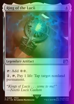 MTG Magic the Gathering Ring of the Lucii (269/764) Final Fantasy LP FOIL - Image 1