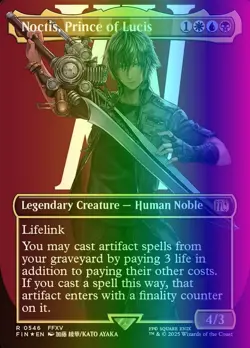 MTG Noctis, Prince of Lucis (546/764) Final Fantasy LP FOIL- SURGE - Image 1