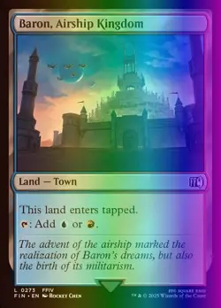 MTG Magic the Gathering Baron, Airship Kingdom (273/764) Final Fantasy NM FOIL - Image 1
