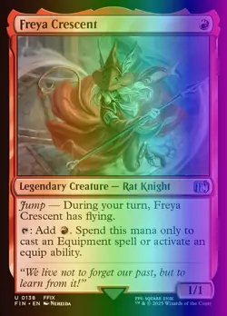 MTG Magic the Gathering Freya Crescent (138/764) Final Fantasy LP FOIL - Image 1