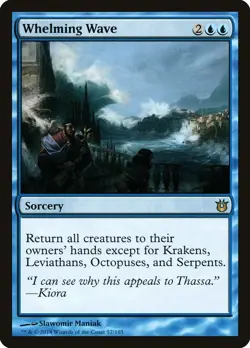 MTG Magic the Gathering Whelming Wave (57/176) Born of the Gods MP - Image 1