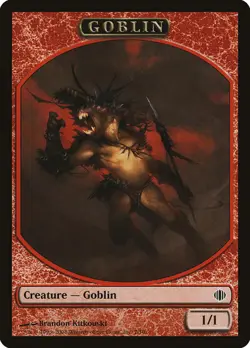 MTG Magic the Gathering Token - Goblin (7/260) Shards of Alara MP - Image 1