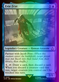 MTG Magic the Gathering Evie Frye (19/324) Assassin's Creed NM FOIL - Image 1