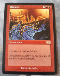Bedlam MTG Urza's Saga Rare Near Mint/Light Play (Multiple Available!) - Image 1