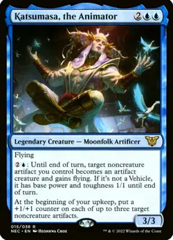 X 1 Katsumasa, the Animator NM-M Neon Dynasty Commander 015 MTG Magic - Image 1