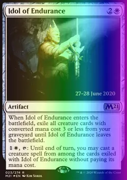 Magic the Gathering MTG Idol of Endurance (23s) Core Set 2021 Promos NM FOIL - Image 1