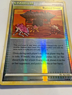 Stadium: Burned Tower Reverse Holo 71/90 HS Undaunted LP+ Pokemon TCG - Image 2