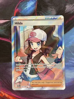 Hilda 164/086 Full Art Ultra Rare SV: White Flare Pokemon TCG Trainer NM - Image 1