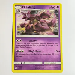Nidoking 59/181 Rare Regular Card SM - Team Up Pokemon TCG LP - Image 1