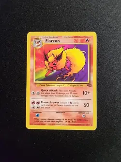 Flareon 19/64 - Jungle Unlimited Non-Holo Rare WOTC Pokemon TCG LP - Image 1