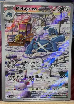 Pokemon - Metagross 178/162 - Temporal Forces Illustration Rare - LP - Image 1