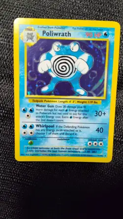 Poliwrath Holo 13/102 - Base Set - Vintage WOTC Pokemon - EX Condition - Non-Sha - Image 1