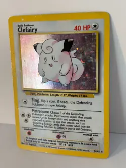 Clefairy 005/102 Base Set Holo With Shadow Pokemon Card Rare - Image 2